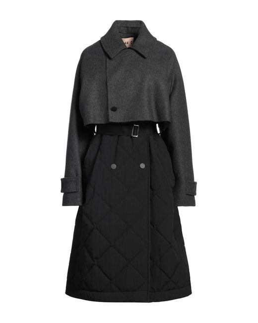 Plan C Black Puffer Polyamide, Recycled Wool, Polyester, Cotton