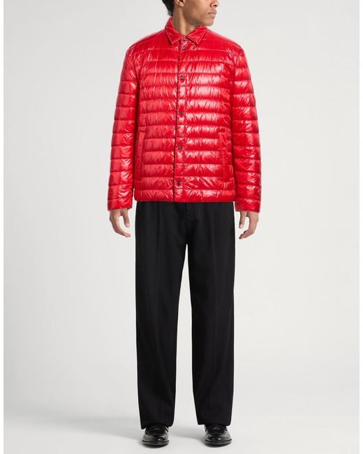 Herno Red Puffer Polyamide for men