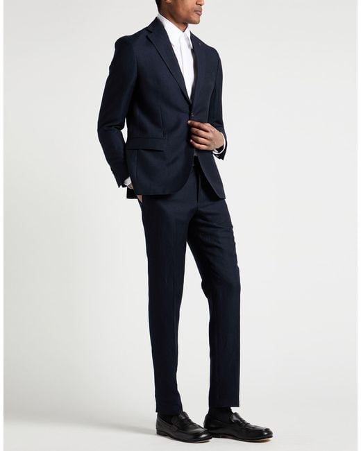 Paoloni Blue Suits for men