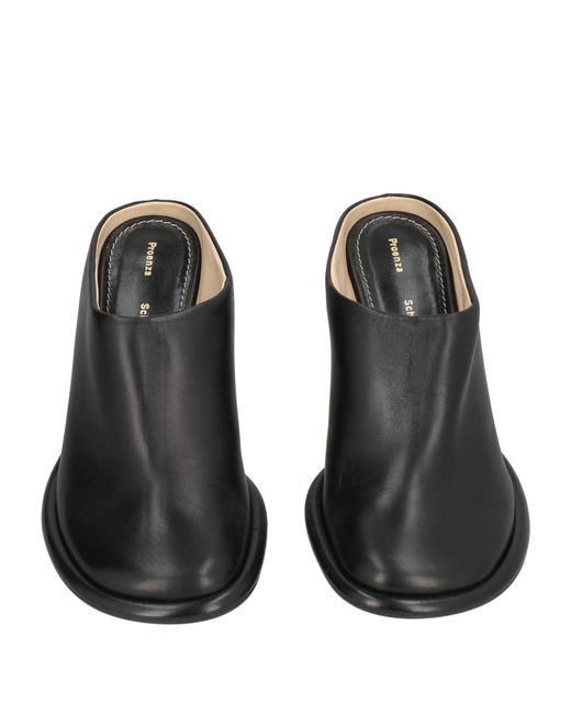 Proenza Schouler Black Mules & Clogs Lambskin