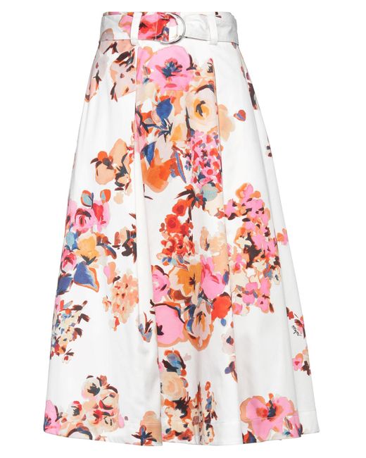 Jupe midi MSGM en coloris Red