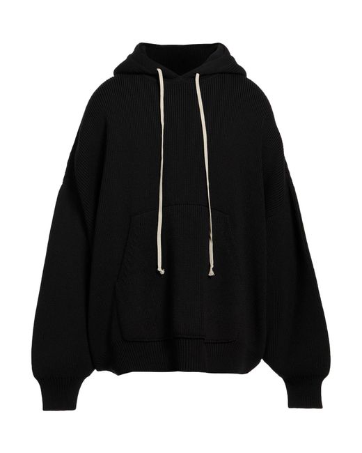 Rick Owens Black Sweater Virgin Wool for men
