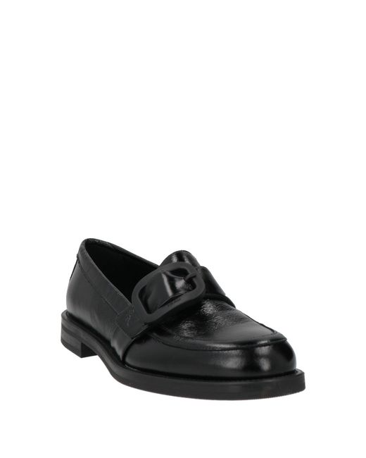 Frau Black Mokassin