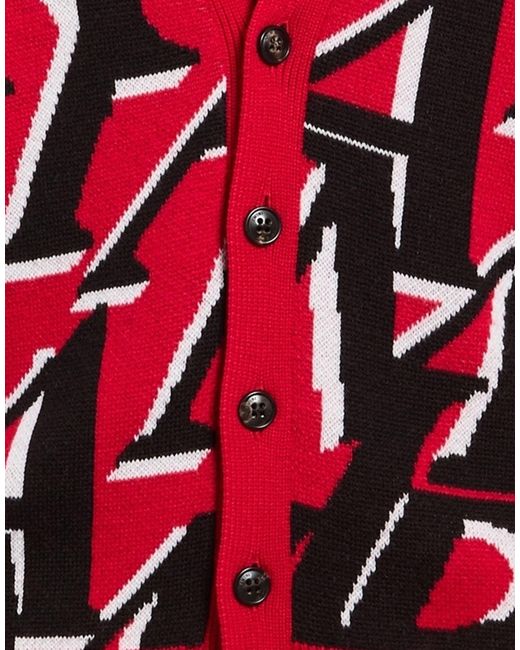 Amiri Red Cardigan Wool for men
