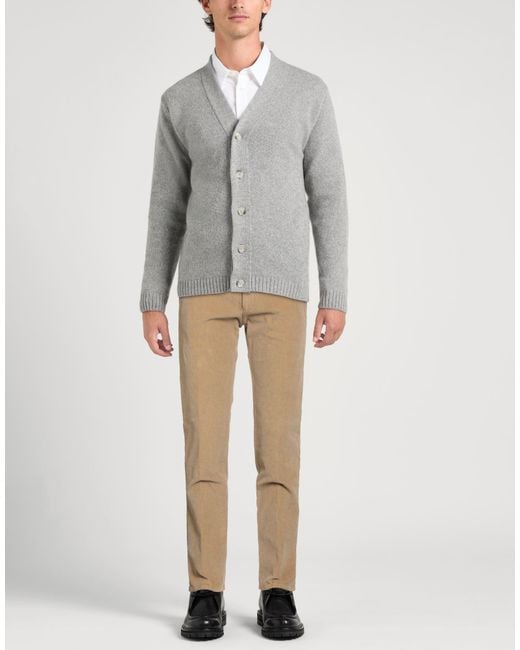 Berwich Natural Camel Pants Cotton, Rayon, Elastane for men