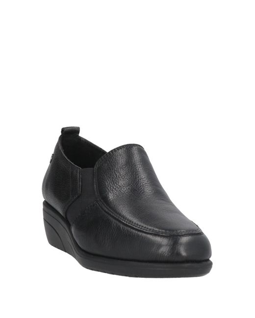 Cinzia Soft Black Loafers Leather
