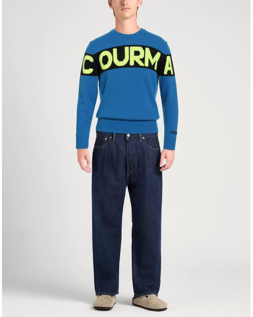 Mc2 Saint Barth Blue Sweater Wool, Viscose, Cashmere, Polyamide for men