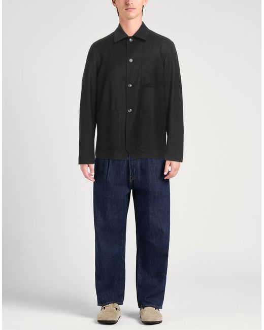 Barena Black Cardigan Virgin Wool, Polyamide for men