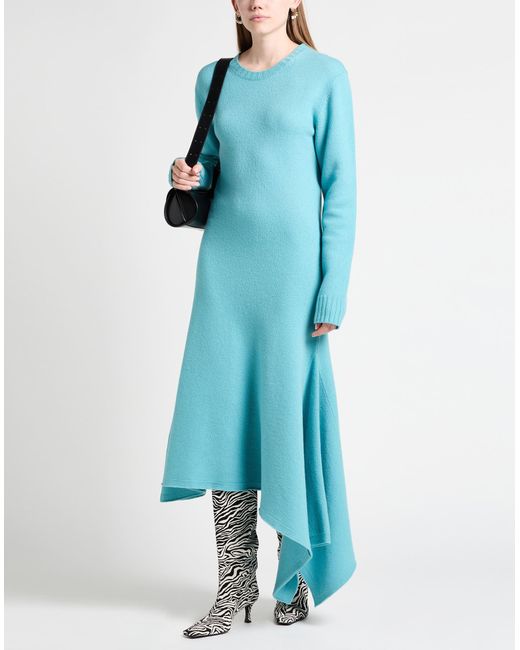 Jil Sander Blue Midi-Kleid