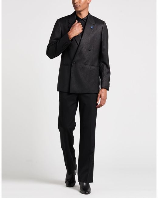 Lardini Black Blazer Wool, Polyester, Polyamide for men