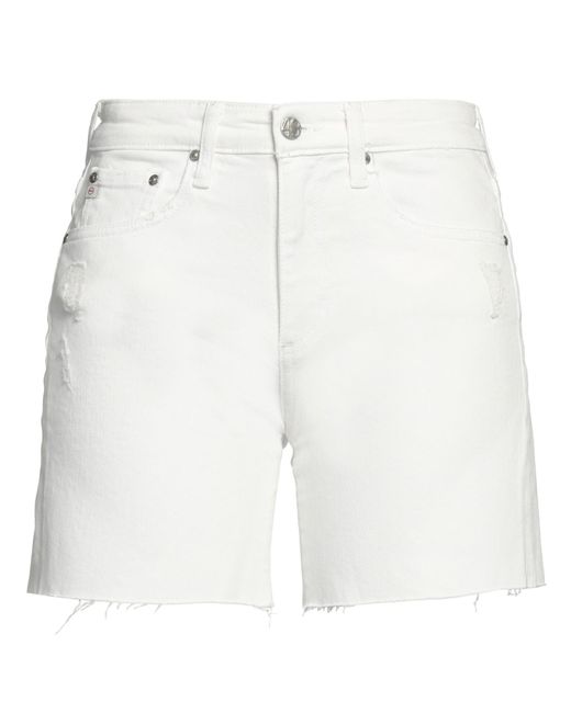 AG Jeans White Denim Shorts