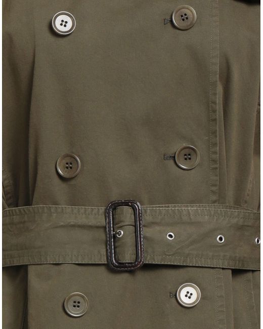 Aspesi Green Overcoat & Trench Coat