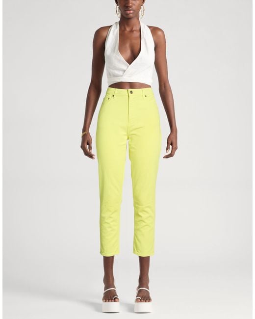 Dondup Yellow Jeans Cotton