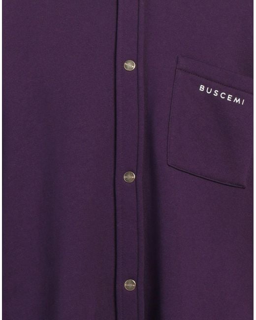 Buscemi Purple Jacket Cotton, Polyester, Elastane for men