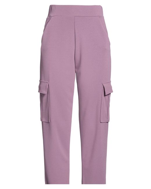 Pour Moi Purple Mauve Pants Polyester, Elastane