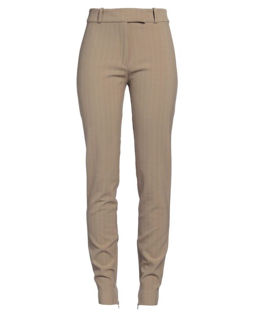 Samsøe & Samsøe Natural Pants Recycled Polyester, Viscose, Cotton, Elastane
