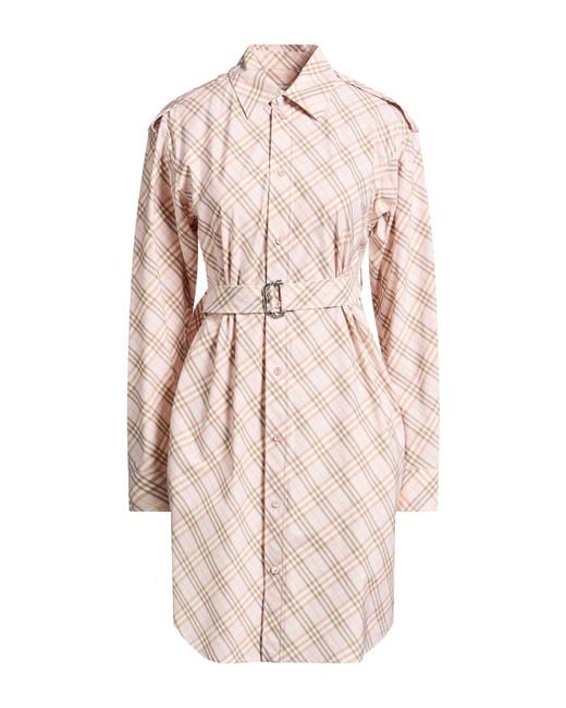 Burberry Pink Mini Dress Cotton