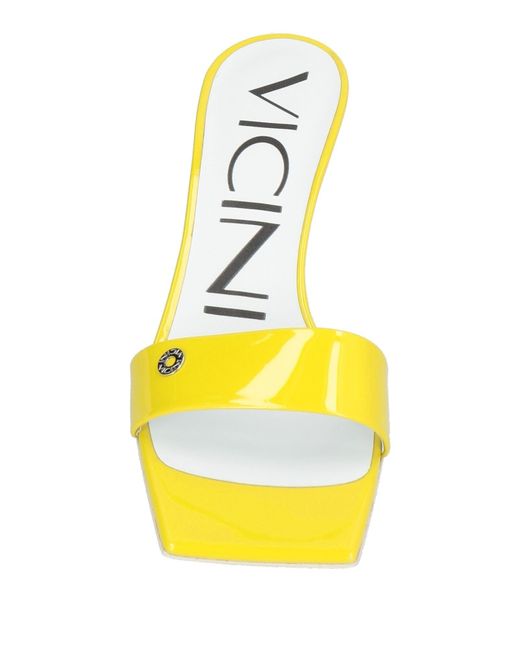 Vicini Yellow Sandals Leather