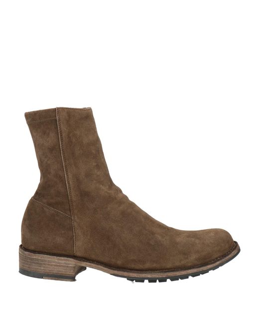 Officine Creative Brown Ankle Boots Leather