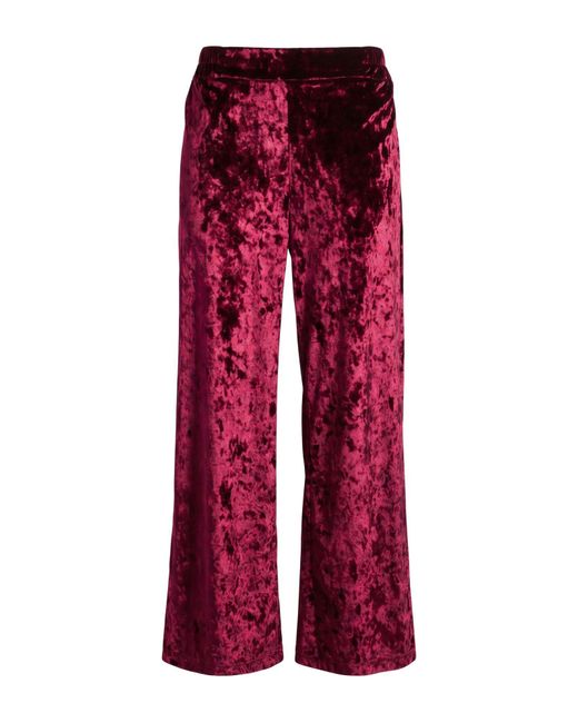 Momoní Red Burgundy Pants Polyester, Elastane