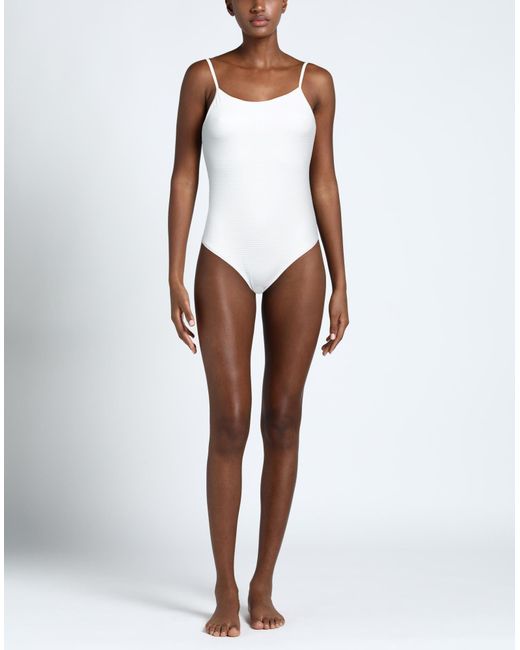 Armani Exchange White One-piece Swimsuit