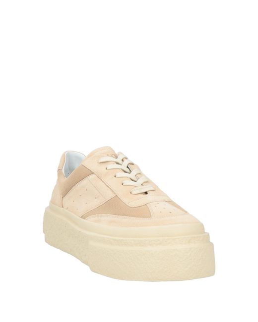 MM6 by Maison Margiela Natural Sneakers Leather, Textile Fibers for men