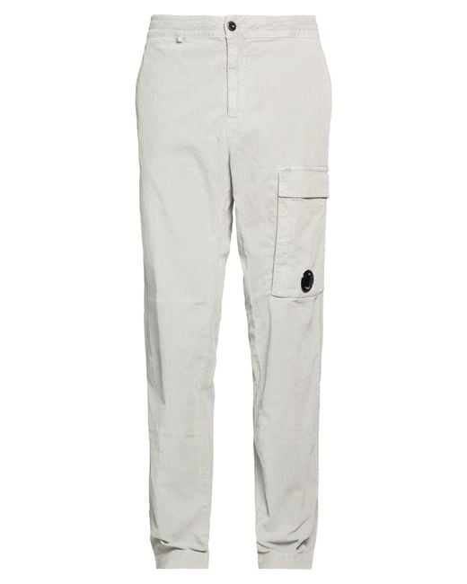 C P Company Gray Pants Cotton, Elastane for men