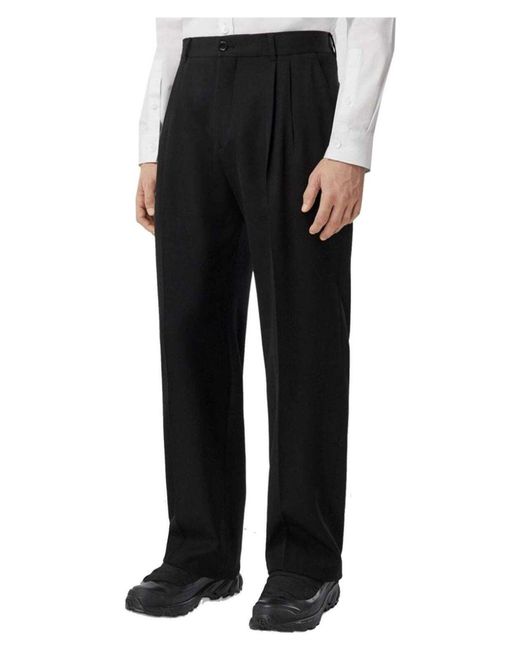 Pantalone di Burberry in Black da Uomo