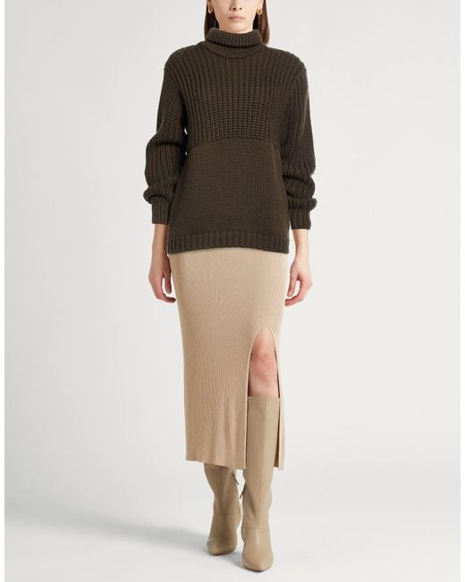 Tod's Brown Turtleneck Merino Wool