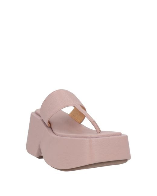 Marsèll Pink Light Thong Sandal Leather