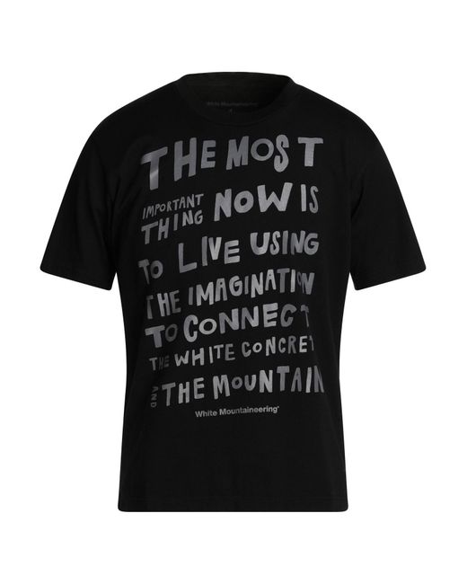 White Mountaineering Black T-shirt for men