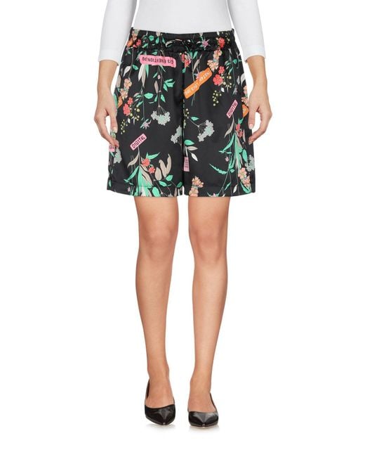 Pinko Green Shorts & Bermuda Shorts Polyester, Elastane