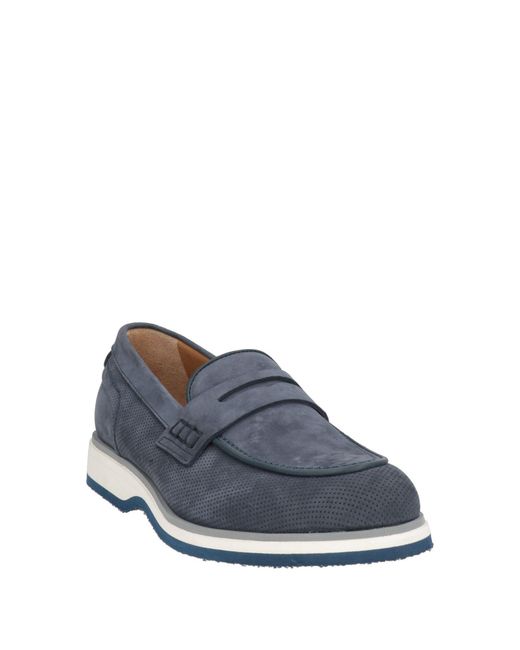 Baldinini Blue Loafers Leather for men