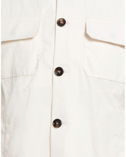 KIRED White Ivory Jacket Polyester, Polyamide, Cotton for men