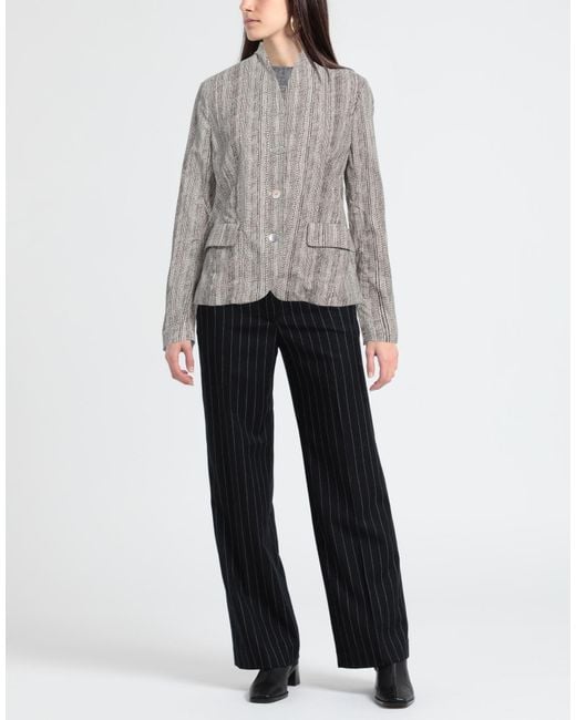 ALESSIA SANTI Gray Jacket Cotton