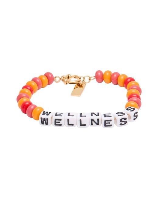 Sporty & Rich White Bracelet Metal, Plastic