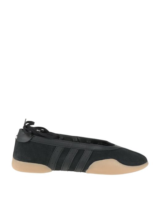 Adidas Originals Black Ballet Flats Leather