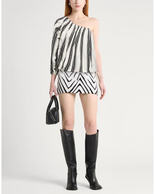 Philosophy Di Lorenzo Serafini White Ivory Top Cotton, Polyamide