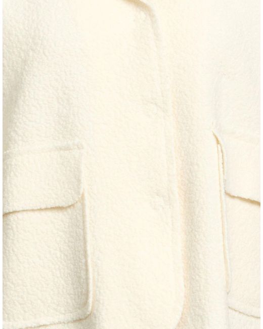 Anneclaire Natural Ivory Jacket Wool, Polyamide, Elastane