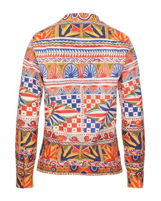 Dolce & Gabbana Orange Shirts for men