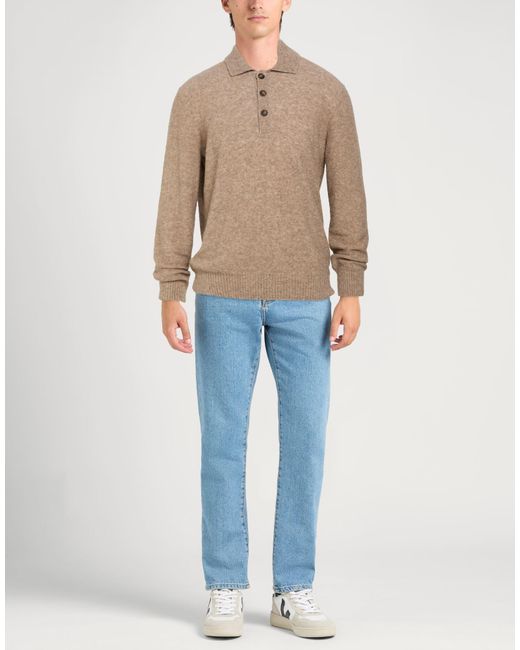 Gran Sasso Natural Sweater Virgin Wool, Polyamide for men