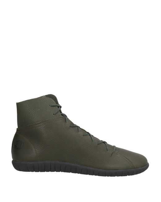 Loints of Holland Green Military Sneakers Leather for men