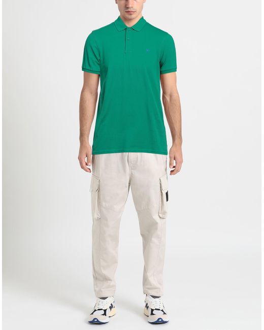 Manuel Ritz Green Polo Shirt for men