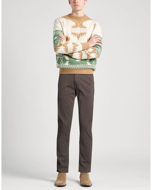 Siviglia Gray Pants Cotton, Elastane for men