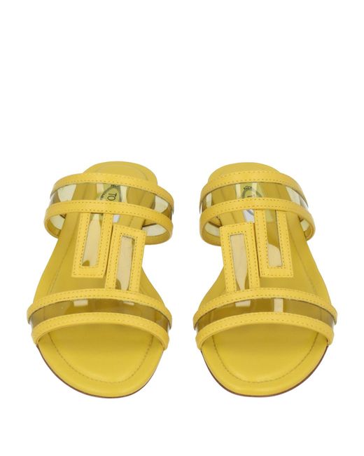 Tod's Yellow Sandals