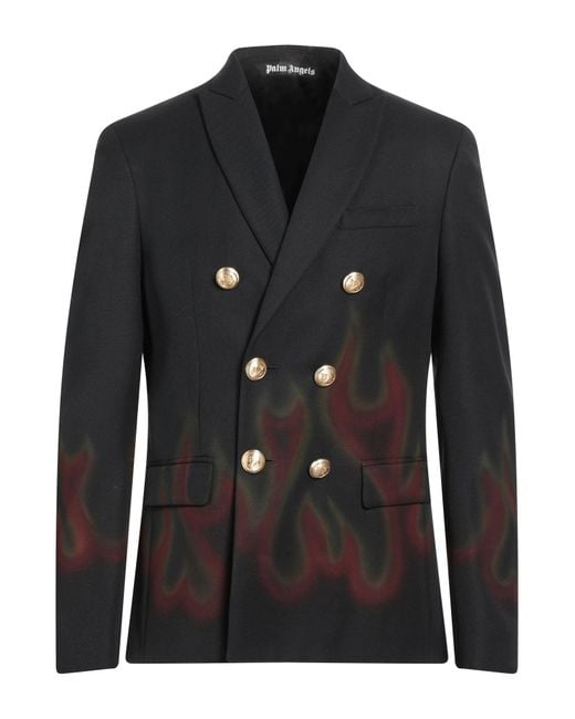 Palm Angels Black Blazer for men