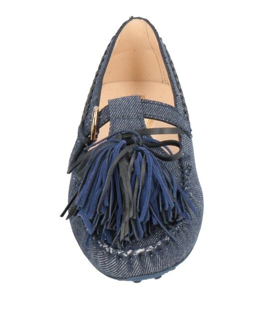 Tod's Blue Loafers