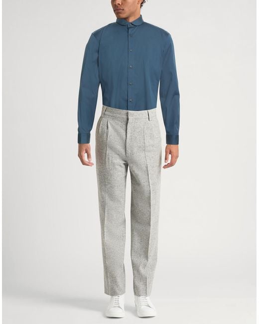 Xacus Blue Shirt Cotton, Polyamide, Elastane for men