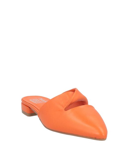 Balie Orange Mules & Clogs