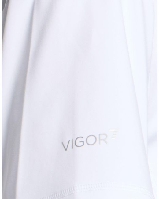 EA7 White T-Shirt Polyester, Elastane for men